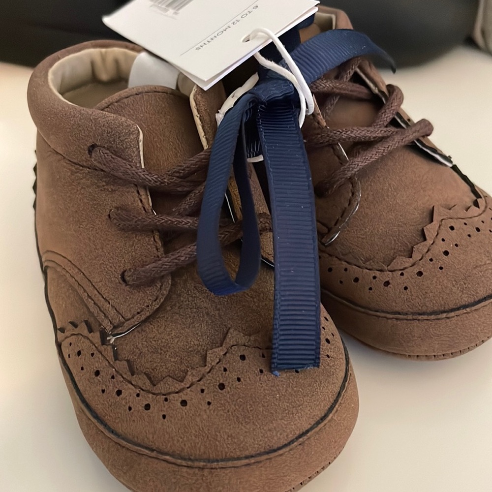 Janie and Jack Baby Fall Shoes Boots Brown 6 to 12 Months